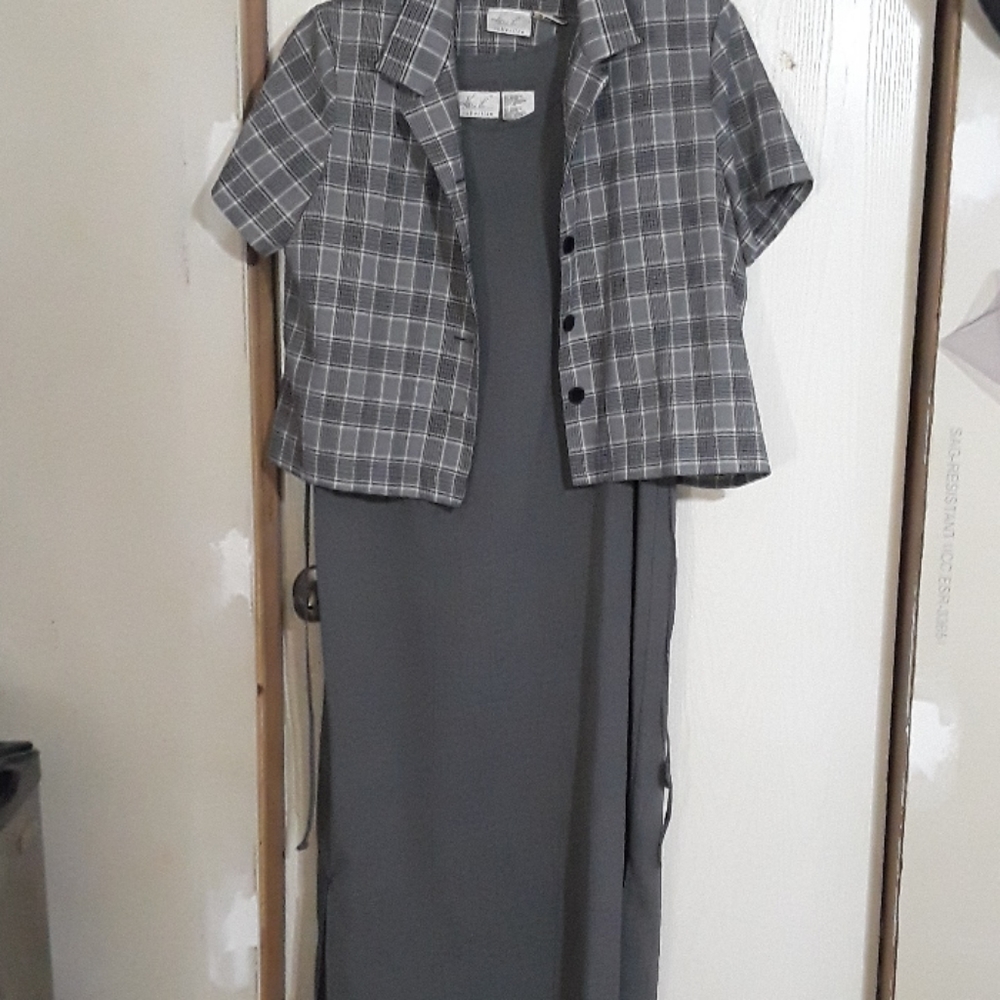 2 pc short jacket and dress
